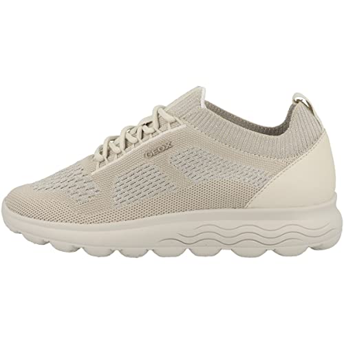 Geox D SPHERICA Sneaker, Off White, 40 EU von Geox