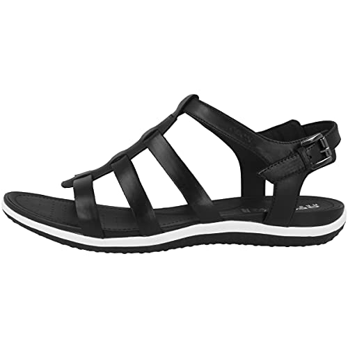 Geox Damen D Sandal Vega Slingback, Schwarz, 41 EU (26.7 cm) von Geox