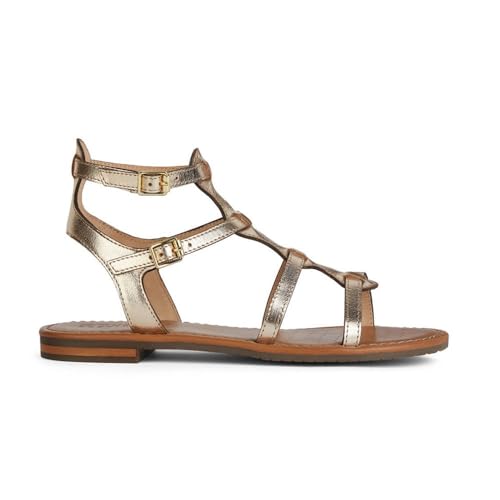 Geox Damen D Sozy S B Flat Sandal, Gold, 39 EU Geox Damen D Sozy S B Flat Sandal, Gold, 39 EU von Geox