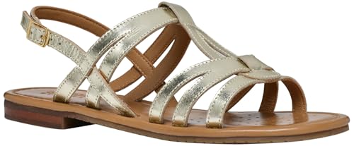 Geox Damen D Sozy S I Flat Sandal, LT Gold, 37 EU Geox Damen D Sozy S I Flat Sandal, LT Gold, 37 EU von Geox