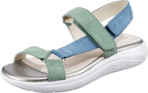 Geox Damen Spherica Ec5w Sandalen, Bluette Aqua, 35 EU von Geox