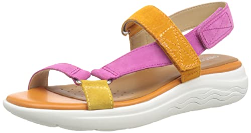 Geox Damen D Spherica Ec5W A Sandalen 38 EU Fuchsia/Orange von Geox