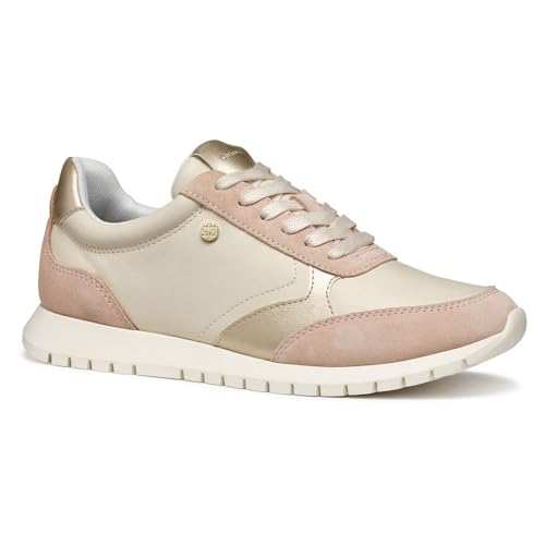 Geox Damen D Sukie 2.0 C Sneaker, Papyrus/Nude, 37 EU von Geox