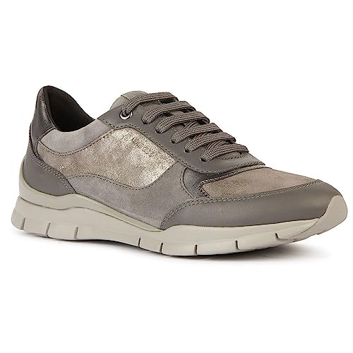 Geox Damen D Sukie A Sneaker, DK Stone, 37 EU von Geox