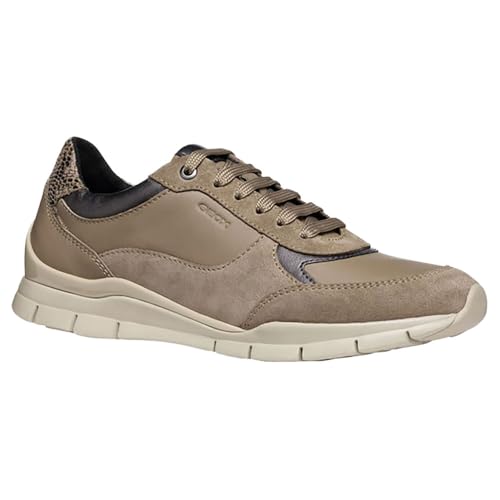 Geox Damen D Sukie A Sneaker, Taupe, 38 EU von Geox