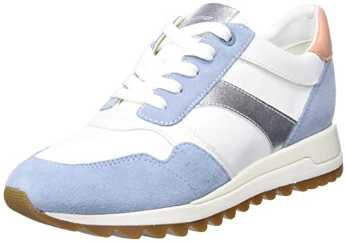 Geox Damen D TABELYA Sneaker, LT Sky/White, 37 EU von Geox