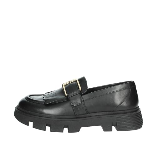 Geox Damen D VILDE C Moccasin, Black, 38.5 EU Geox Damen D VILDE C Moccasin, Black, 38.5 EU von Geox