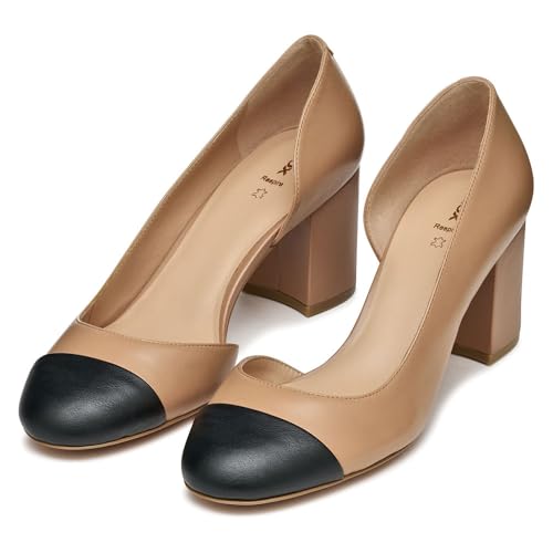 Geox Damen D VIRNILISA 65 B Pump, Beige/Black, 39.5 EU von Geox
