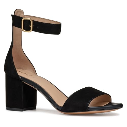 Geox Damen D VIRNILISA 65 S A Heeled Sandal, Black, 41 EU von Geox