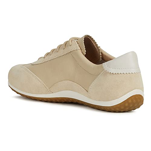 Geox Damen D Vega Sneakers, Sand, 37 EU von Geox