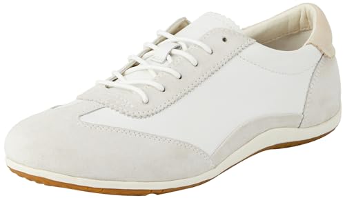 Geox Damen D Vega A Sneaker, Off White/Ice, 35 EU von Geox