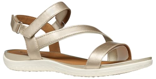 Geox Damen D Vega A Sport Sandal, Lt Gold, 41 EU Geox Damen D Vega A Sport Sandal, Lt Gold, 41 EU von Geox