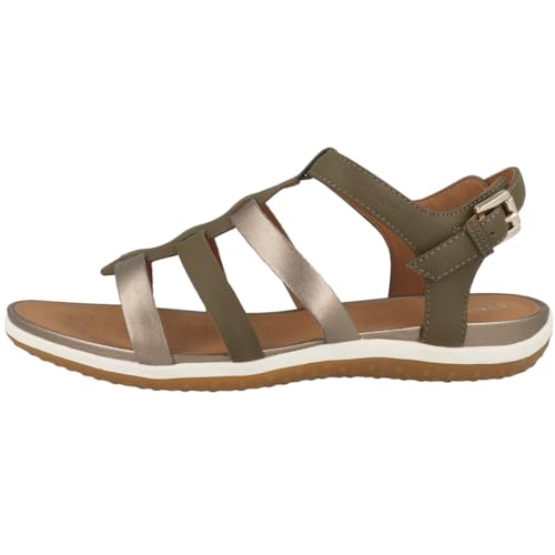 Geox Damen D Vega A Sport Sandal, SAGE/DK BEIGE, 37 EU von Geox