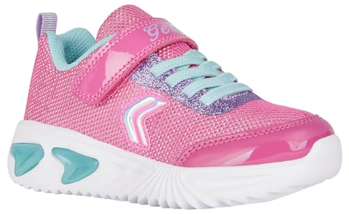 Geox Damen J Assister Girl A Sneaker, Fuchsia/Aqua, 37 EU von Geox