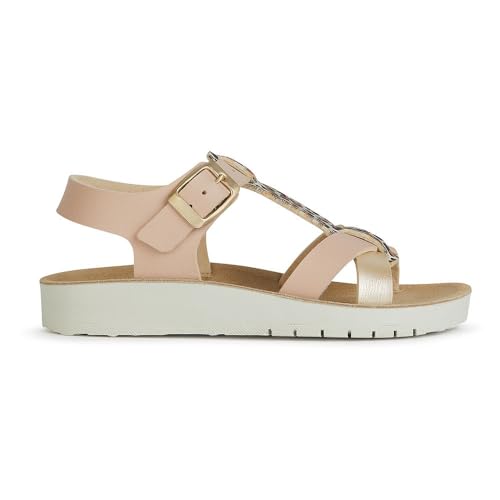 Geox Damen J COSTAREI GI Sandal, DK Rose/Platinum, 37 EU von Geox