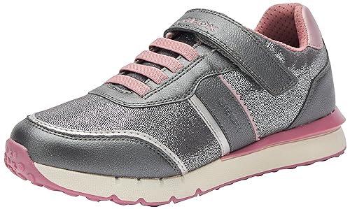 Geox Damen J FASTICS Girl B Sneaker, Grey/Old Rose, 37 EU von Geox