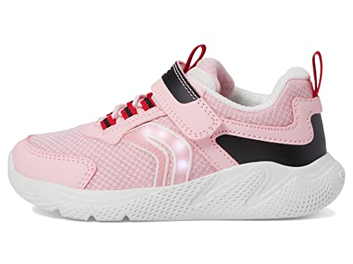 Geox Damen J SPRINTYE Girl Sneaker, LT PINK/Black, 37 EU von Geox