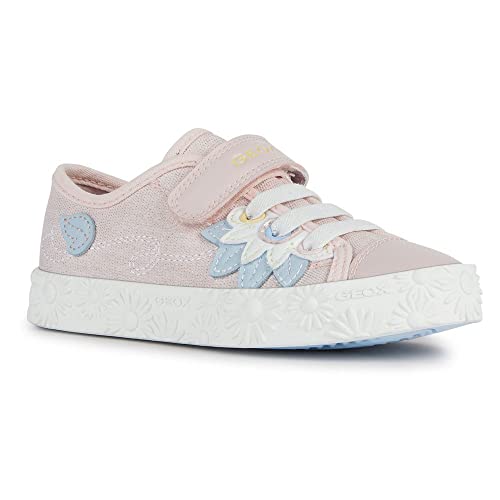 Geox Damen JR CIAK Girl Sneaker, LT Rose/Crystal, 37 EU von Geox