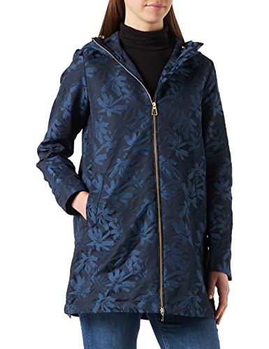 Geox Damen Parka Parka W Gritah P, Blau (Dark Blue/Multicolor F4494), 36 (Herstellergröße: 42) von Geox