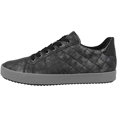 Geox Damen Schnürhalbschuhe BLOMIEE, Frauen sportlicher Schnürer,lose Einlage, Woman Freizeit leger Halbschuh schnürschuh,SCHWARZ,39 EU / 6 UK von Geox