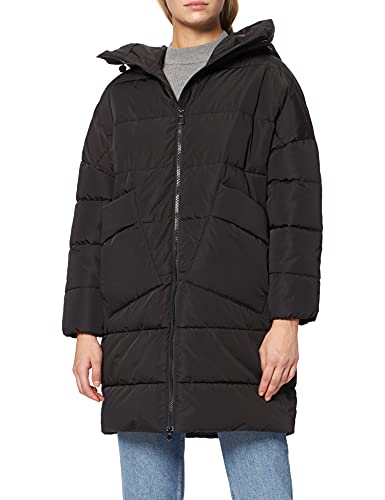 Geox Damen W HOARA Parka, Black, 46 von Geox