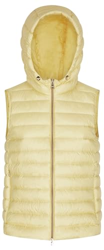 Geox Damen W Jaysen Vest Jacket, LEMON MERINGUE, 40 EU von Geox