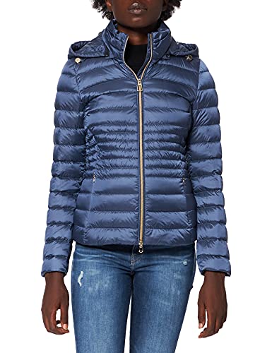 Geox Damen W Jaysen W1425BT2562 Down Coat, DARK LIMOGES BLUE/RA, Gr. DE: 34 (Herstellergröße IT: 40) von Geox