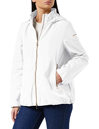 Geox Damen W Naiomy G Parka, Weiß (Blanc F1445), 46 (52) von Geox