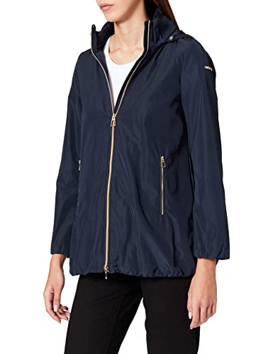 Geox Damen W Nayomi Long JKT Parka, Blau (Gothic Blue F4491), 44 von Geox