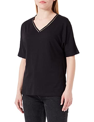 Geox Damen W T-shirt T Shirt, Schwarz, L EU von Geox