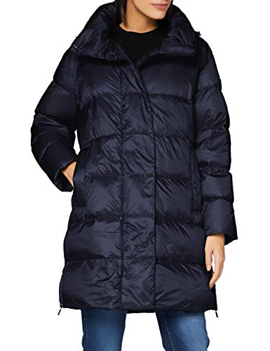 Geox Damen W TAHINA Long Parka I Down Coat, Blue Nights, 44 von Geox