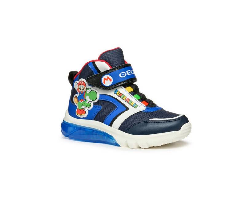 Geox GEOX CIBERDRON, Klett in Blau, kombiniert für Kinder Klettschuh von Geox