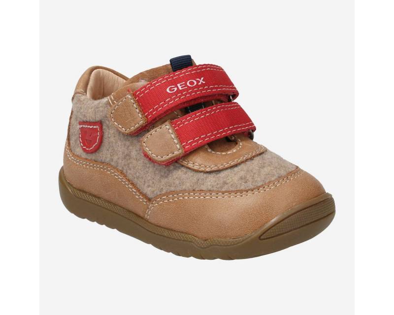 Geox GEOX MACCHIA, Klett in Braun für Kinder Klettschuh von Geox
