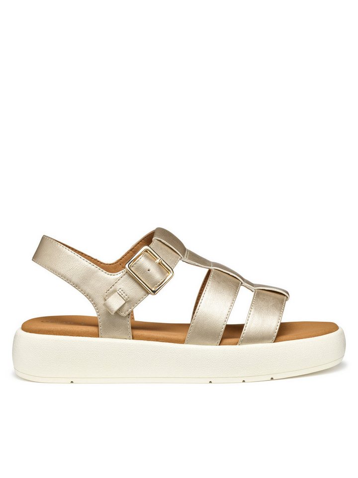 Geox Geox Damen Sandalen GEOX-D550NB-000NF C2012 Gold Sandale von Geox