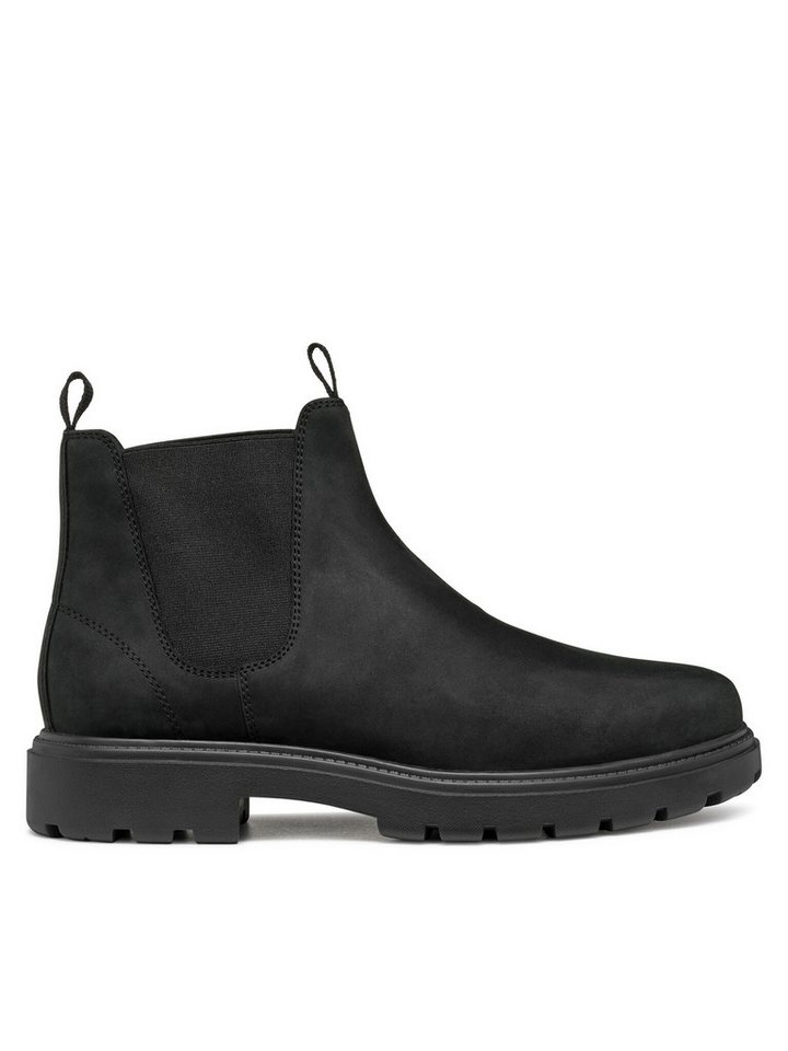 Geox Geox Herren Chelsea Boots GEOX-U46FRA-000FF C9999 Schwarz Keilstiefel von Geox