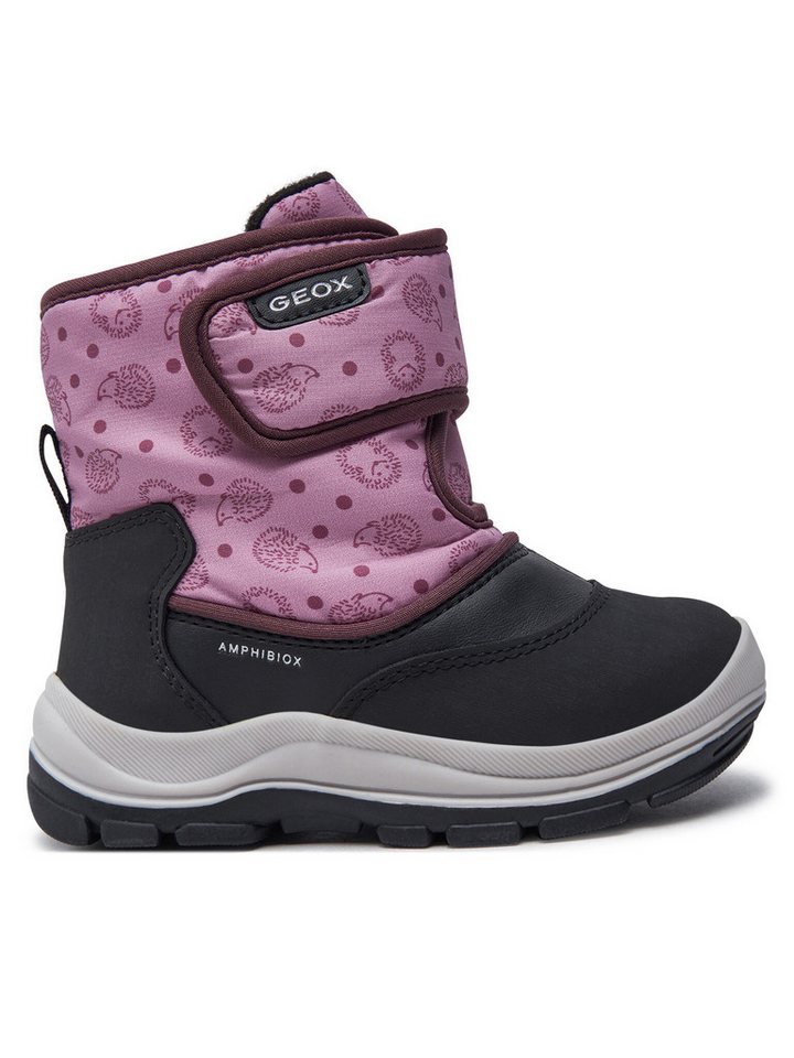 Geox Geox Schneeschuhe B Flanfil Girl B Abx B263WG 0BCMN C0724 S Schwarz Schnürschuh von Geox