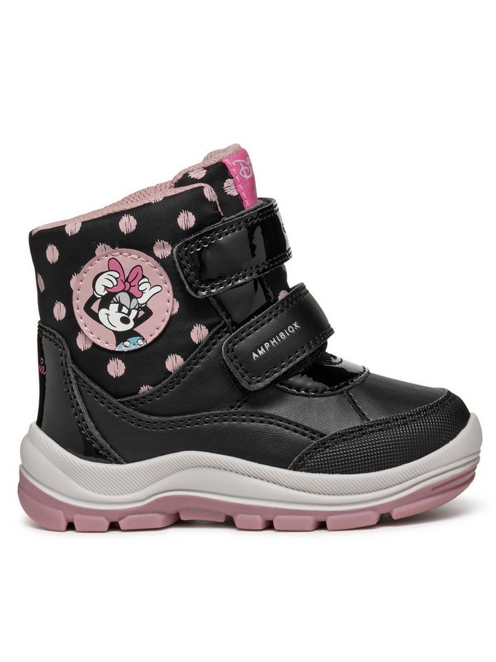Geox Geox Schneeschuhe B Flanfil Girl B Abx B463WC 0BCMN C9289 M Schwarz Schnürschuh von Geox