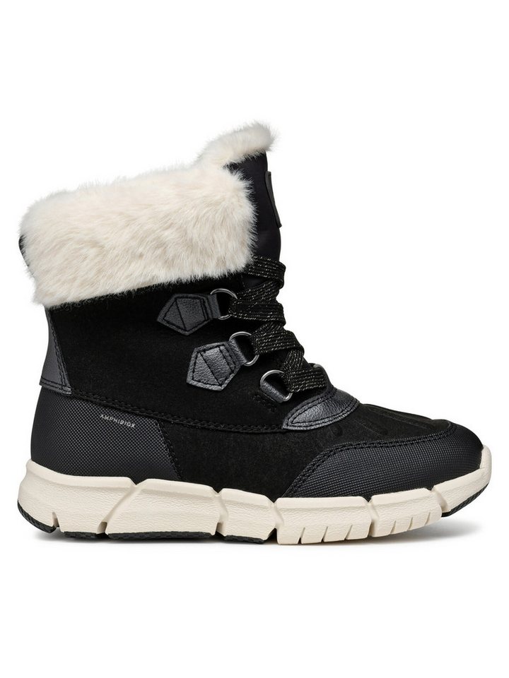 Geox Geox Schneeschuhe J Flexyper Girl B Ab J46APA 0AU50 C9B1P M Schwarz Schnürschuh von Geox