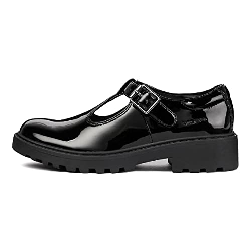 Geox Mädchen J Casey Girl E Ballerinas, Schwarz , 36 EU von Geox