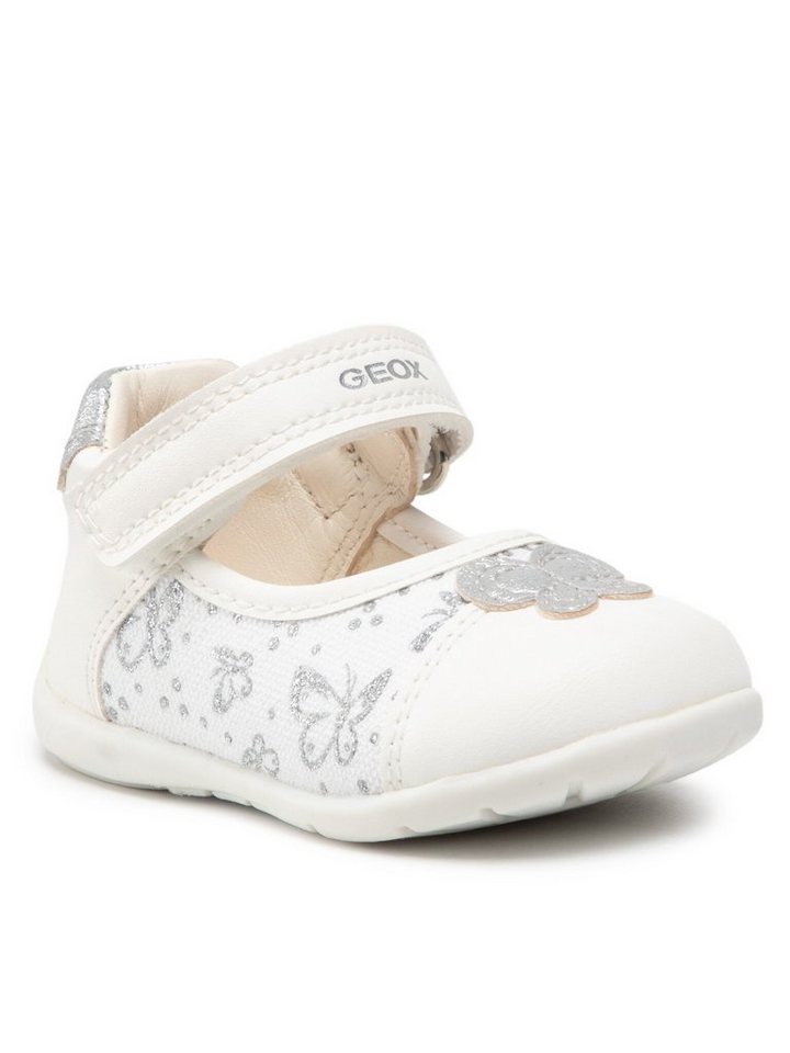 Geox Halbschuhe B Elthan G. B B251QB 0AW54 C0007 White/Silver Sneaker von Geox