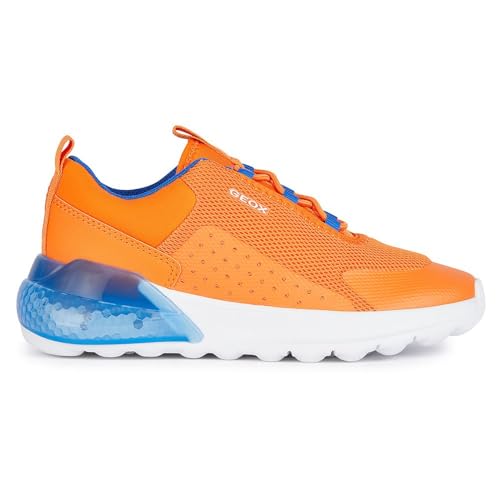 Geox Herren J ACTIVART ILLUMINUS Sneaker, ORANGE, 37 EU von Geox