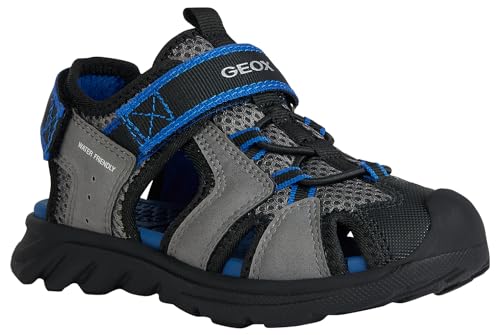 Geox Herren J AIRADYUM BO Sandal, Grey/ROYAL, 37 EU von Geox