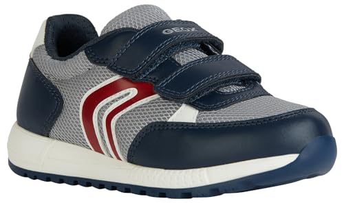 Geox Herren J ALBEN Boy C Sneaker, Grey/Navy, 37 EU von Geox