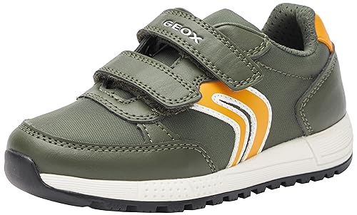 Geox Herren J ALBEN Boy E Sneaker, Military/ORANGE, 37 EU von Geox