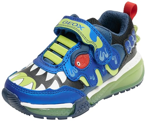 Geox J BAYONYC Boy Sneaker, ROYAL/Lime, 37 EU von Geox