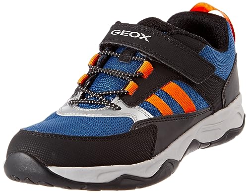 Geox Herren J CALCO Boy A Sneaker, DK Blue/ORANGE, 37 EU von Geox