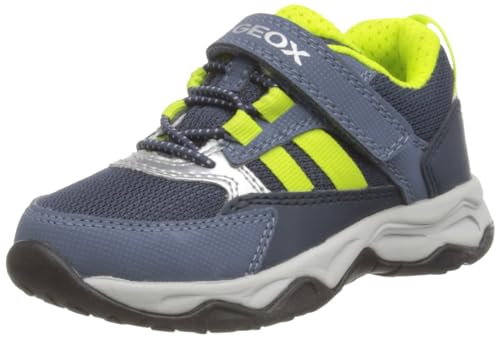 Geox Herren J CALCO Boy A Sneaker, Navy/Lime, 37 EU von Geox