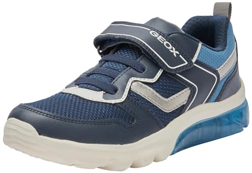 Geox Herren J CIBERDRON Boy Sneaker, Navy/DK Silver, 37 EU von Geox