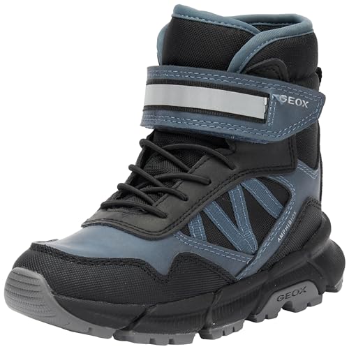 Geox Herren J FLEXYPER Plus Boy Ankle Boot, AVIO/Black, 37 EU von Geox