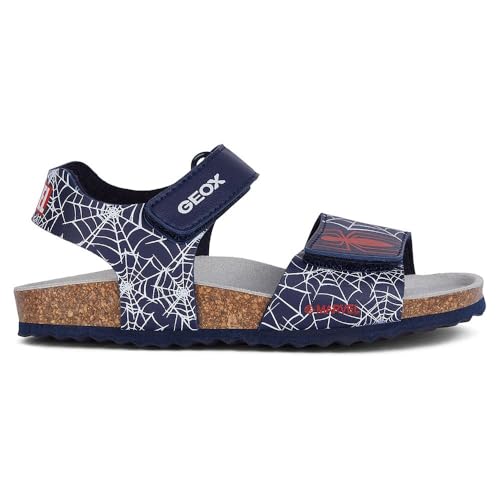 Geox Herren J Ghita Boy E Sandal, Navy/RED, 37 EU von Geox